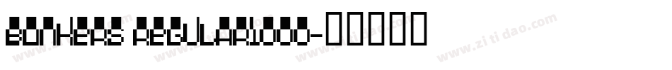 Bonkers Regular1000字体转换
